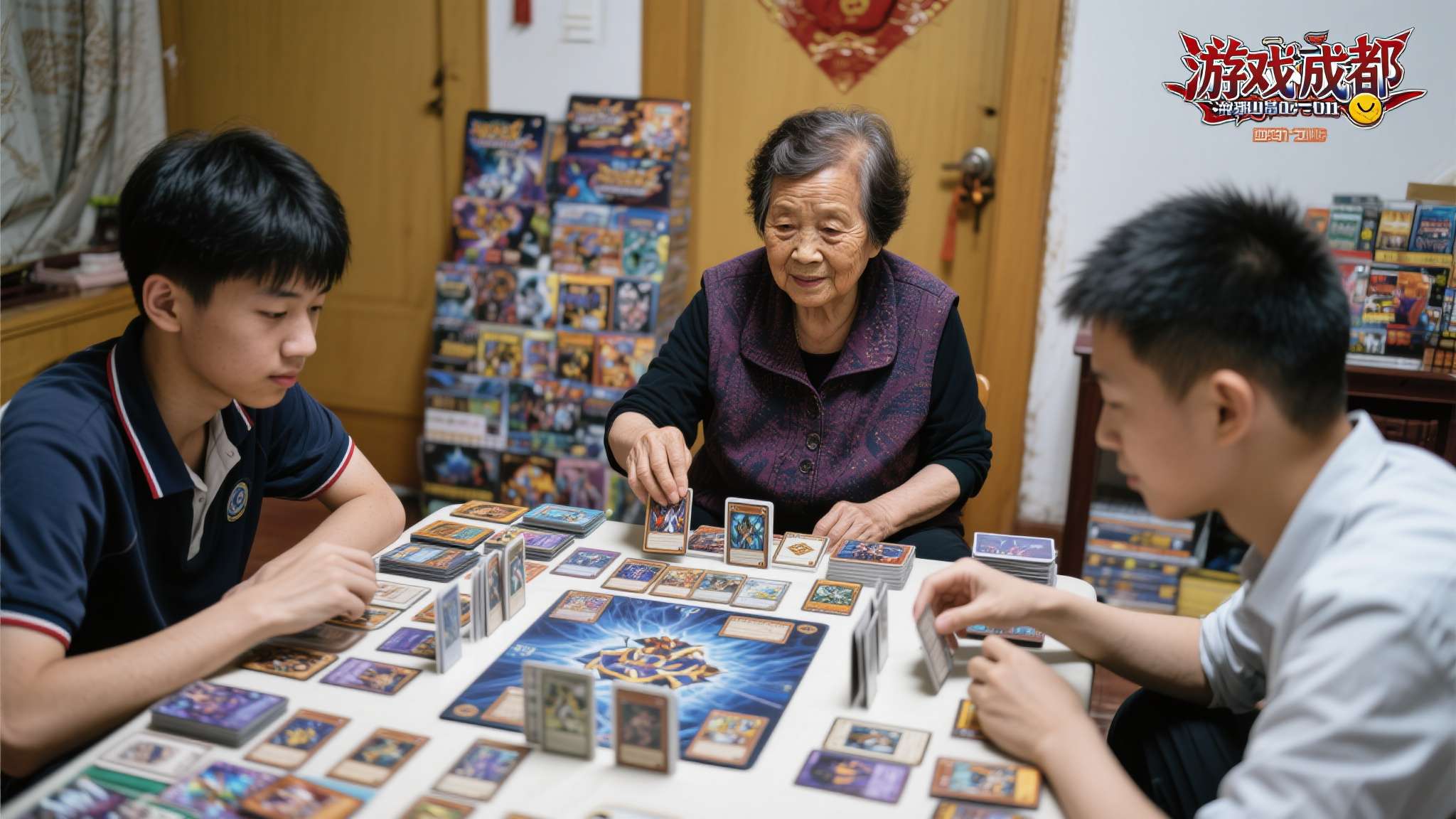 故事的主人公是来自四川成都的王女士，今年65岁。她的儿子从初中起就迷上了《游戏王